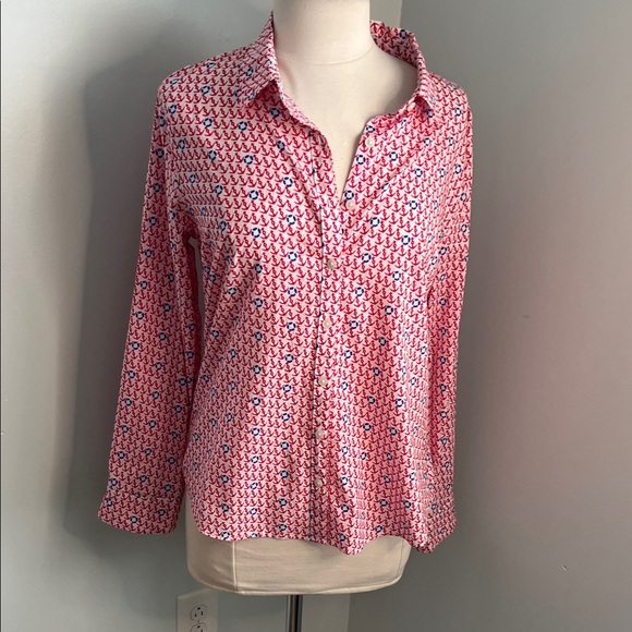 Crown & Ivy Anchor Blouse / NWT - Picture 1 of 7